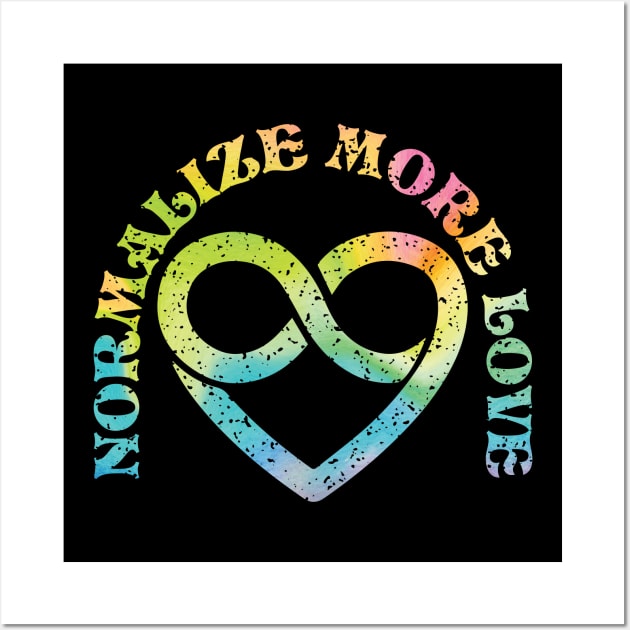 Normalize More Love Polyamory Infinity Heart Wall Art by Perpetual Brunch